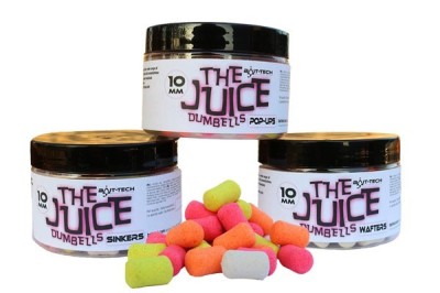 Pelete Critic Echilibrate Bait-Tech The Juice Wafters Dumbells, Fluo, 70g foto