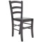 Scaun Paesana - cadru wenge - imitatie piele negru - 21901