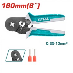 Cleste de sertizare cu clichet Total, diametru sertizare 0,25-10 mm&sup2;