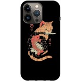 Husa compatibila cu Apple iPhone 12, iPhone 12 Pro model Yakuza cat, Silicon, TPU, Viceversa