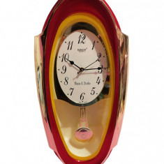 Ceas de perete cu pendul, cu melodie, 52 cm, 13351-1DX