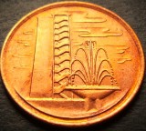 Cumpara ieftin Moneda exotica 1 CENT - SINGAPORE, anul 1977 *cod 4080 = UNC, Asia