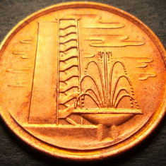Moneda exotica 1 CENT - SINGAPORE, anul 1977 *cod 4080 = UNC