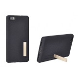 Husa Tip Carte cu Stand Huawei P8 Lite, Negru, Protectie Completa