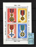 Romania, 1994 | Decoraţii militare rom&acirc;neşti | Coală / Minisheet - MNH | aph, Militar, Nestampilat