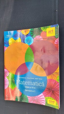 MATEMATICA CLASA A VI A SEMESTRUL 1 SMARANDOIU ,PERIANU STANICA EDITURA ART foto