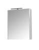 Dulap baie cu oglinda GN5011, MDF, iluminare led, 60 cm, usa, 3 rafturi, soft close, alb