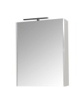 Dulap baie cu oglinda GN5011, MDF, iluminare led, 60 cm, usa, 3 rafturi, soft close, alb