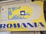 Romania Map for Motortorists / Automobilkarte / Carte Routiere / Karta dlya Avtoturista.