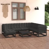 vidaXL Set mobilier de grădină cu perne, 8 piese, lemn masiv pin 3076763