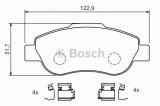 Set placute frana,frana disc FIAT PANDA Van (169) (2004 - 2016) BOSCH 0 986 424 786