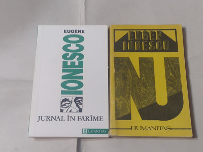 EUGENE IONESCO \ EUGEN IONESCU - JURNAL IN FARAME +NU foto