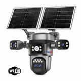 Cumpara ieftin Camera Supraveghere Solara Taggo Crocodil, WiFi, 12MP, 4 Lentile, Zoom Optic 10X, AI Human Tracking, PIR, Audio Bidirectional, Viziune Nocturna Color,