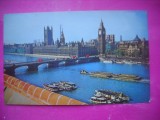 HOPCT 17268 PARLAMENTUL -PODUL WESTMINSTER IN 1966 LONDRA - -ANGLIA-UK -STAMPILA / TIMBRU --EUROPA -CIRCULATA