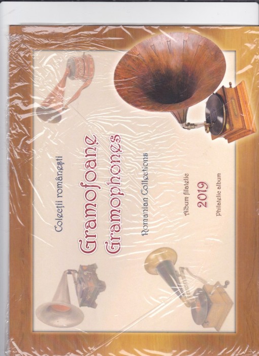 ROMANIA 2019 - COLECTII ROMANESTI - GRAMOFOANE, ALBUM FILATELIC - LP 2266