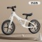 Children&#039;s balance bike without pedals two-in-one sliding scooter - color: milky white 14 inches