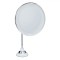 Oglindă Machiaj LED, Ventuză Suport, Mărire x10, Baterii Necesare, 20 cm, Alb