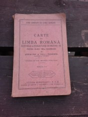 CARTE DE LIMBA ROMANA, ISTORIA LITERATURII ROMANE III, PENTRU CLASA VIII-A SECUNDARA - STEFAN POP EDITIA I