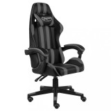 VidaXL Scaun de racing, negru și gri, piele ecologică