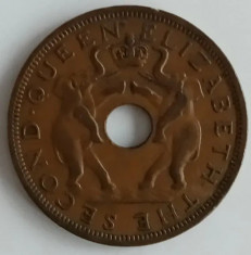 Moneda Rhodesia si Nyasaland - 1 Penny 1961 foto