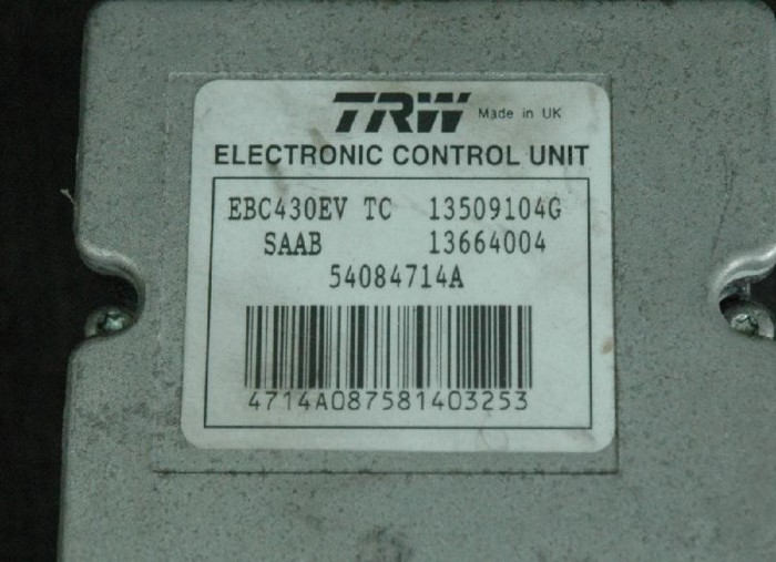 Pompa ABS SAAB 9-3 YS3F 2004 OEM: 1280132813664004EBC430EV13509104G54084714A 1903286