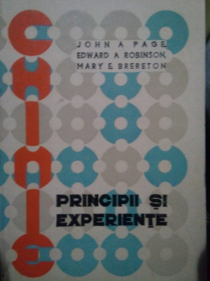 John A. Page - Principii si experiente (1973) foto