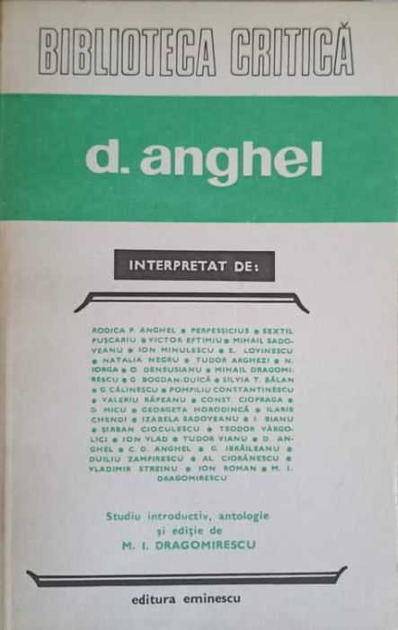 D. ANGHEL INTERPRETAT-M. I. DRAGOMIRESCU-159857