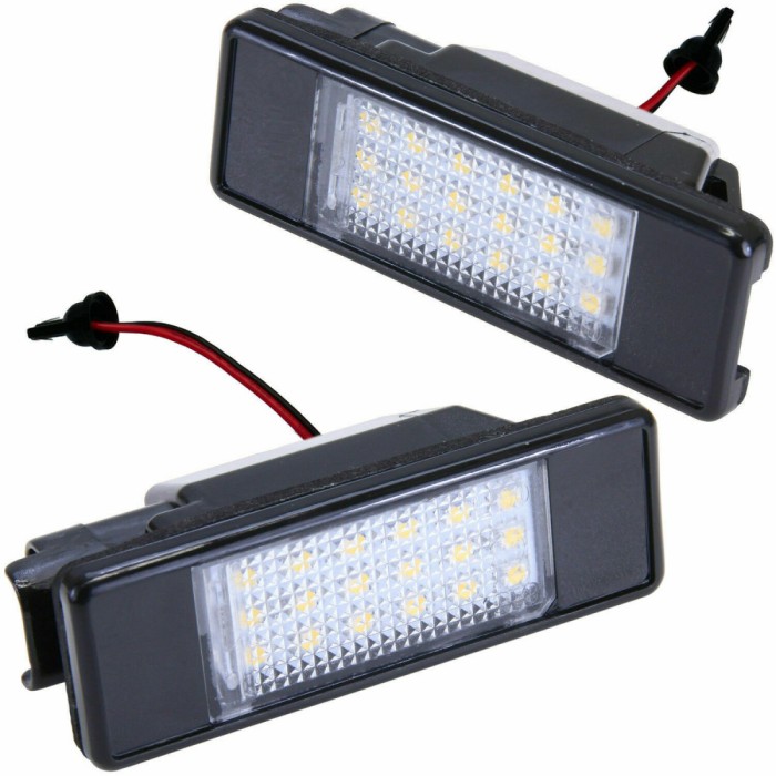 Lampi numar LED Citroen C2, C3, C4 Cactus, Picasso, C5, C6, C8, Evasion, Jumpy