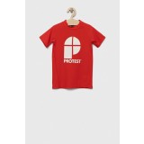 Protest tricou copii PRTBERENT JR culoarea rosu