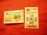 2 Timbre Nigeria 1989 - 25 Ani Dezvoltare Bancara, Nestampilat