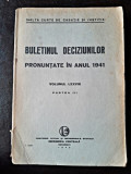 Buletinul Deciziunilor pronuntate in anul 1941 volumul LXXVIII, partea III