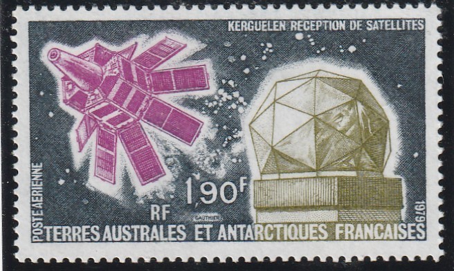 Taaf 1979 - Colonii franceze , Spatiu , satelit , o valoare dantelata , MNH ,Mi.52