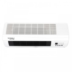 Aeroterma de perete Detoolz, 2 KW, 2 trepte de putere, afisaj LED si termostat