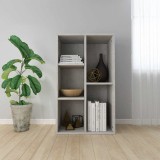 Cumpara ieftin Bibliotecă/Dulap, gri beton, 50x25x80 cm, lemn prelucrat