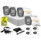 Sistem supraveghere video Hikvision 4 camere 2MP ColorVU FULL HD microfon, accesorii incluse SafetyGuard Surveillance