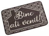 Covor Pentru Usa Intrare, Flex 19683, Antiderapant, Maro, 50x80 cm - 50x80 cm