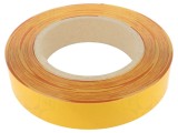 Bandă de marcare autoadezivă albă-roșie FATH 50mm x 50m PVC