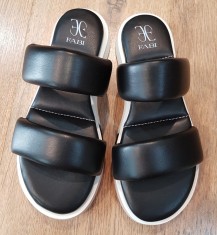 Sandale-saboti dama noi FABI made in Italy piele naturala extra fina integral comozi 36