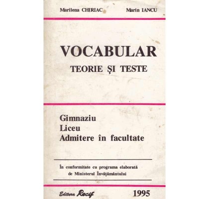 Marileana Chiriac, Marin Iancu - Vocabular - teorie si teste - 133806 foto