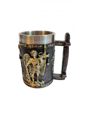 Cană medievală model &amp;icirc;ngeri 500 ml foto