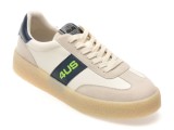 Cumpara ieftin Pantofi sport 4US albi, MARK 100, din piele naturala