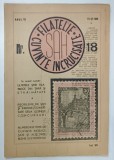 REVISTA SAH , FILATELIE , CUVINTE INCRUCISATE , ANUL VI , NUMARUL 18 , 15 SEPTEMBRIE , 1949 * PREZINTA INSEMNARI CU CREIONUL