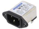 Conector Alimentare AC Soclu Tată 6A 250V IEC 60320 RIX0642H