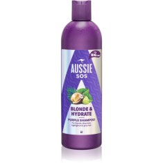 Aussie SOS Blonde &amp; Hydrate sampon tonifiant cu violete pentru par blond 500 ml