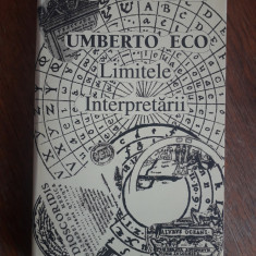 Limitele interpretarii - Umberto Eco , autograf / R5P3F