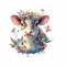 Sticker decorativ Vacuta, Multicolor, 59 cm, 3871ST