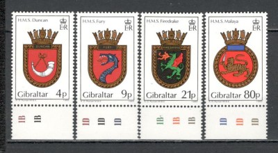 Gibraltar.1985 Steme de corabii SG.13 foto