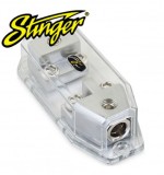 Soclu Siguranta Dual &amp; Bloc Distributie Stinger SHD822, 2x Mini ANL, 1x 0/4 AWG In, 1x 4/8 AWG Out, Compact