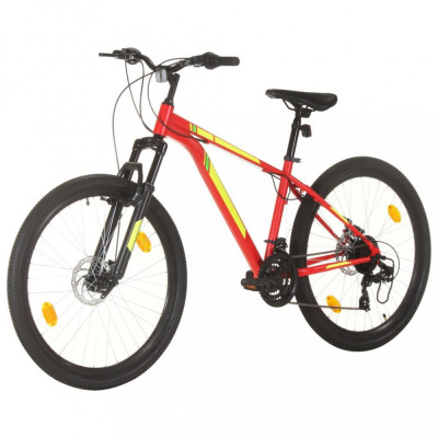 Bicicleta montana cu 21 viteze, roata 27,5 inci, rosu, 38 cm foto