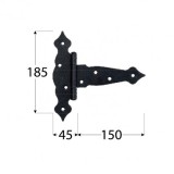 Balama cu insertie ZTO 150x45x185x2,5 mm